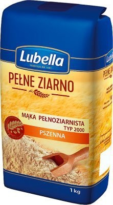 LUBELLA MĄKA PEŁNOZIARNISTA TYP 2000, 1KG.